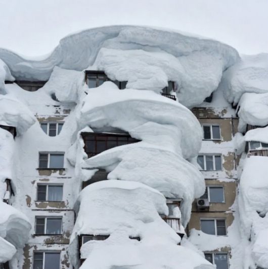 러시아 극동 캄차카 반도에 폭설이 덮친 모습. X(옛 트위터) 캡처