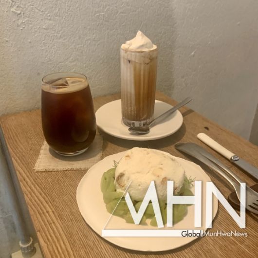 연남 얼스어스, 비오는날 가기 좋은 아늑한 우드톤 카페