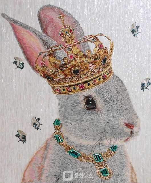 이나진 작가 '고마워! 나를 키운 꽃과 바람아!' (사진제공=슈페리어갤러리)