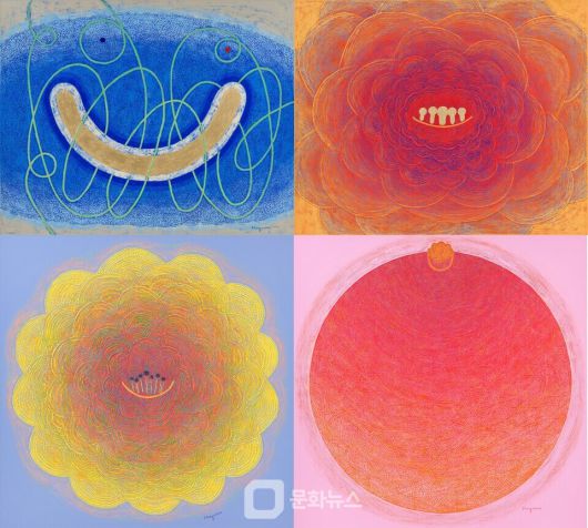김호연 작가 웃음꽃 4개 작품 / 사진제공=마포문화재단