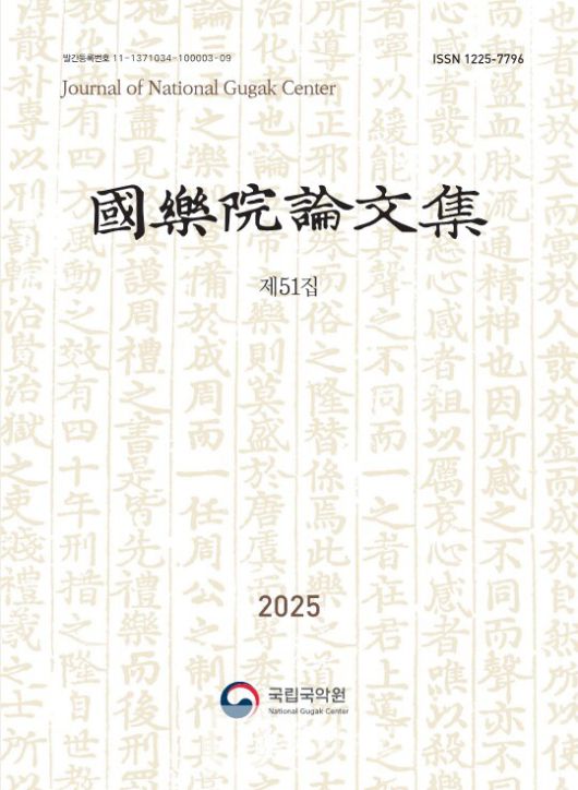 국악원논문집 제 51집 표지 이미지 / 사진제공=국립국악원