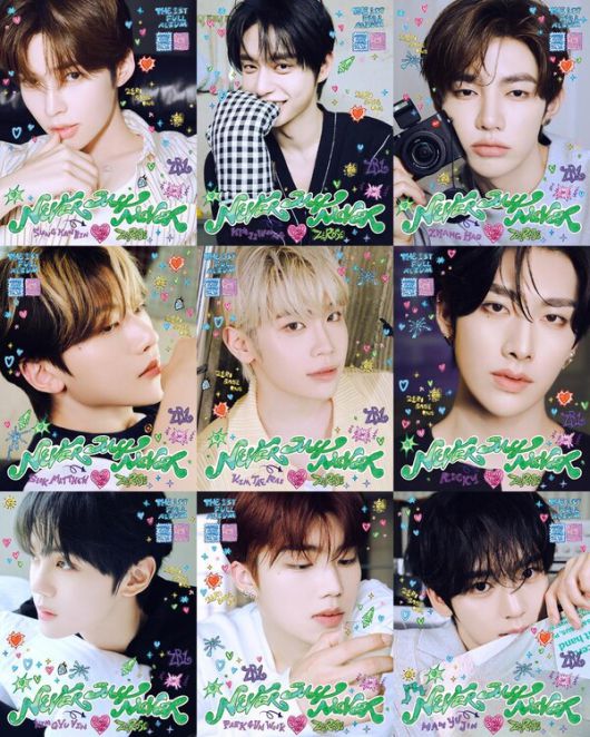 ‘9인 9색 매력 폭발’…제로베이스원, 정규 1집 ‘NEVER SAY NEVER’ 디지팩 콘셉트 포토 공개 / 사진=웨이크원