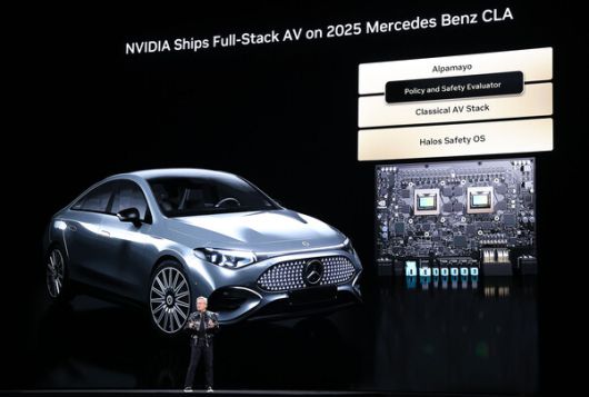 벤츠와 협업 발표한 엔비디아 / 사진=연합뉴스