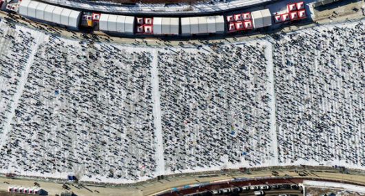 24일 상공에서 바라본 축제장 전경. 화천군 제공