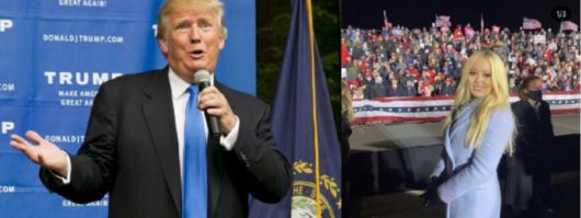 트럼프와 막내딸 티파니 트럼프/사진=로이터 /사진=티파니 트럼프 인스타그램