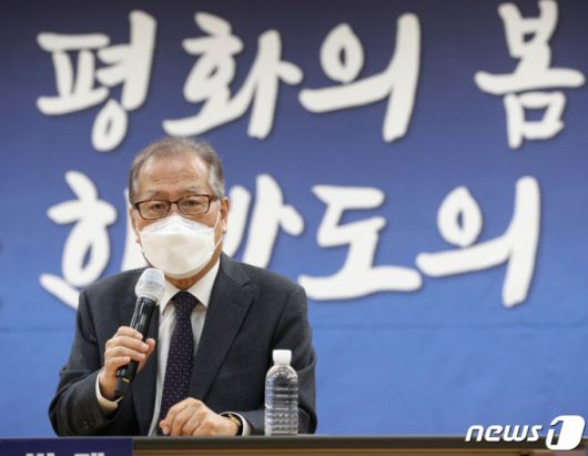 정세현 민주평화통일자문회의 수석부의장. 2021.3.3/뉴스1