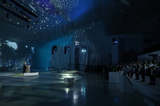 [서울=뉴시스]박영태 기자 = 문재인 대통령이 30일 오후 서울 동대문디자인플라자(DDP)에서 열린 ‘P4G 서울 녹색미래 정상회의’ 개회식에 참석해 연설을 하고 있다. 2021.05.30. since1999@newsis.com