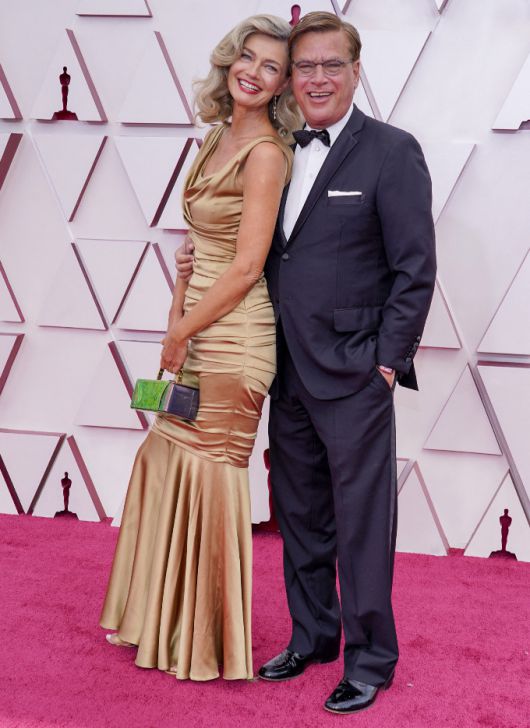 체코 출신 슈퍼모델 겸 배우 폴리나 포리즈코바, 시나리오 작가 겸 감독 아론 소킨/사진=AFP/뉴스1