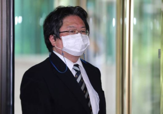 [서울=뉴시스] 김명원 기자 = 일본 방위성이 발간하는 '방위백서'에 올해도 독도 영유권을 주장한 가운데, 소마 히로히사 주한 일본대사관 총괄공사가 13일 오전 서울 종로구 외교부에 초치되고 있다. (공동취재사진) 2021.07.13. photo@newsis.com