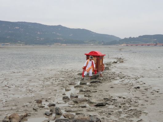 옛 노두의 신행길을 재현한 모습. /사진제공=문화재청