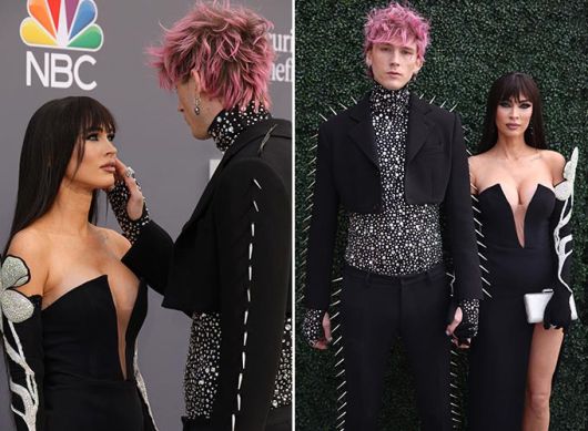 할리우드 배우 메간 폭스와 그의 4살 연하 남자친구인 래퍼 머신 건 켈리/AFPBBNews=뉴스1