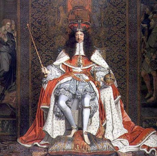 대관식에서의 찰스 2세, 1661년 존 마이클 라이트 작 /사진=historic-uk 홈페이지 캡처