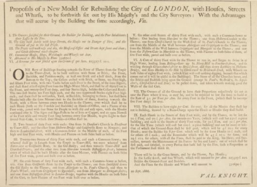 화재 후 런던 재건을 위한 계획서 /사진=historic-uk 홈페이지 캡처