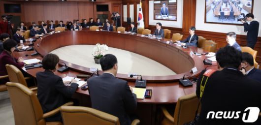 (서울=뉴스1) 허경 기자 = 최상목 경제부총리 겸 기획재정부 장관이 2일 서울 종로구 정부서울청사에서 열린 비상경제장관회의 겸 물가관계장관회의에서 모두발언을 하고 있다. 2024.2.2/뉴스1  Copyright (C) 뉴스1. All rights reserved. 무단 전재 및 재배포,  AI학습 이용 금지.