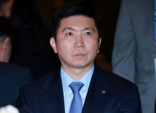 유승민 제42대 대한체육회장이 3월 27일 오후 서울 용산구 그랜드 하얏트 서울 그랜드블룸에서 열린 취임식에 참석하고 있다. /사진 = 뉴스1