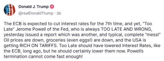 /도널드 트럼프 미국 대통령 소셜미디어(SNS) 트루스소셜 캡쳐