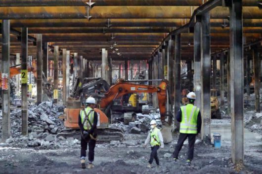 (서울=뉴스1) 민경석 기자 = 오세훈 서울시장이 23일 서울 강남구 영동대로 지하공간 복합개발 건설공사 현장을 방문했다.  사진은 영동대로 지하공사 현장 모습. (공동취재) 2025.4.23/뉴스1  Copyright (C) 뉴스1. All rights reserved. 무단 전재 및 재배포,  AI학습 이용 금지. /사진=(서울=뉴스1) 민경석 기자