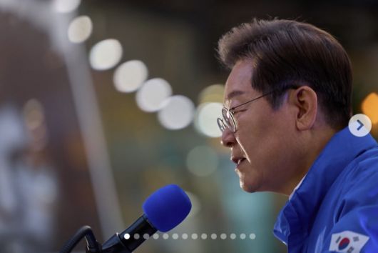 이재명 더불어민주당 대선 후보. / 사진 제공=이재명 후보 인스타그램