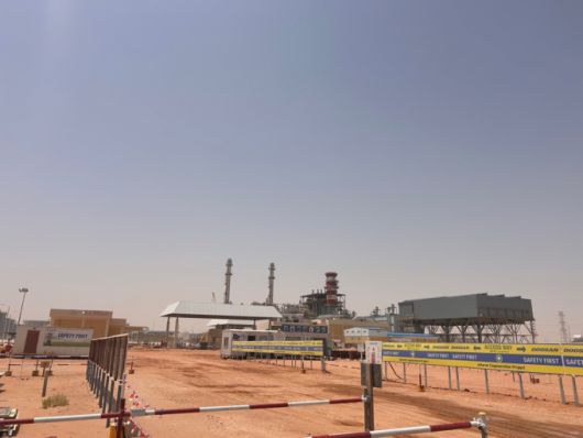 사우디 자푸라1 열병합 발전소 현장. /사진=산업통상자원부 공동취재단