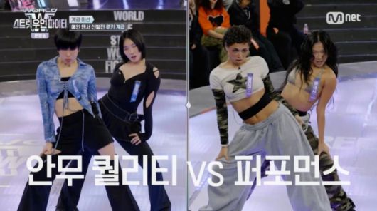 안무를 창작한 효진초이, 립제이와 메인 댄서 자리를 차지한 호주팀 모습. /사진=Mnet '월드 오브 스트릿 우먼 파이터' 캡처