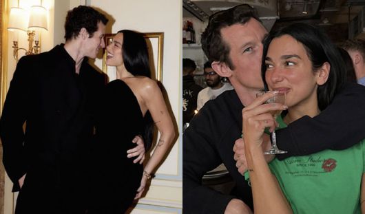 배우 칼럼 터너와 팝 가수 두아 리파가 함께 있는 모습. /사진=두아 리파 인스타그램