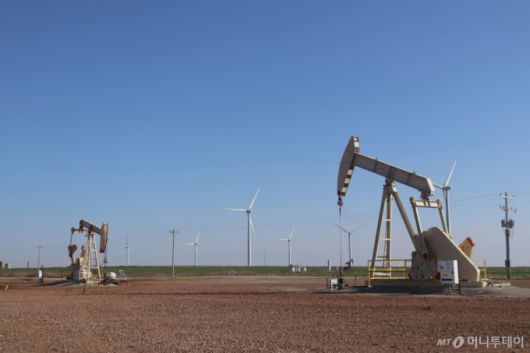 미국 오클라호마주 광구 셰일 생산시설. /사진제공=SK이노베이션