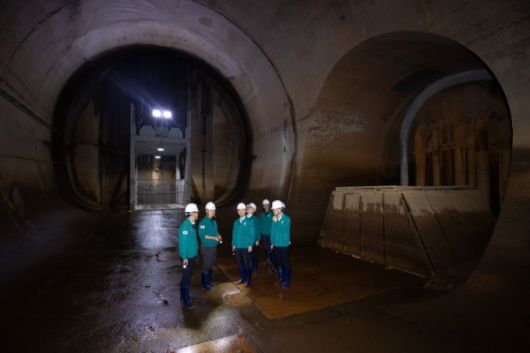 김완섭 환경부장관이 지난 5월13일 서울 양천구 소재 신월 대심도 빗물터널을 방문해 시설 운영 관리현황을 점검하고 있다. /사진=뉴스1