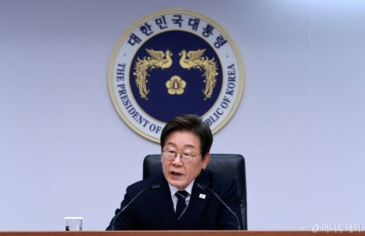 이재명 대통령이 23일 서울 용산구 대통령실 청사에서 열린 제1차 수석보좌관회의에서 발언하고 있다. 2025.06.23. /사진=뉴시스 /사진=고범준