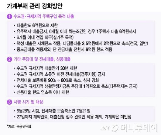 가계부채 관리 강화방안/그래픽=윤선정