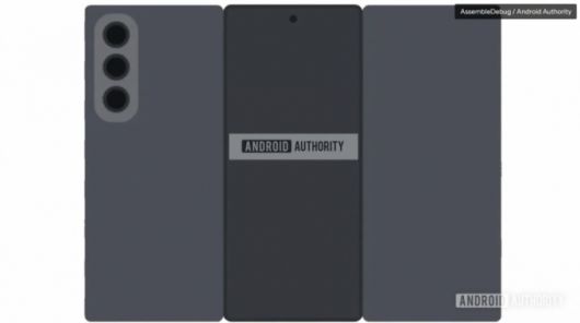 삼성전자의 트리폴드폰 예상 이미지. /사진=안드로이드 오쏘리티