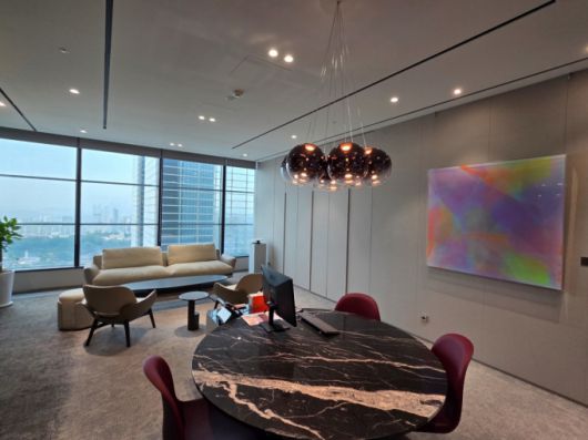 미래에셋증권 1호 패밀리오피스 센터 'The Sage 패밀리오피스 강남'의 상담실. /사진=배한님 기자