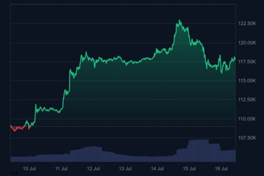 16일 오전 10시39분 기준 최근 일주일 간 비트코인 가격 추이 /사진=코인마켓캡
