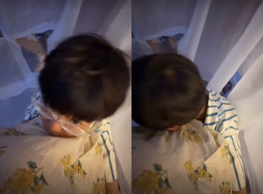 아들과 함께 미국 여행 중인 이시영의 D라인이 살짝 공개됐다. /사진=인스타그램 갈무리