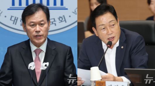 윤한홍 국민의힘 의원(왼쪽)과 김선교 국민의힘 의원(오른쪽). /사진=뉴스1