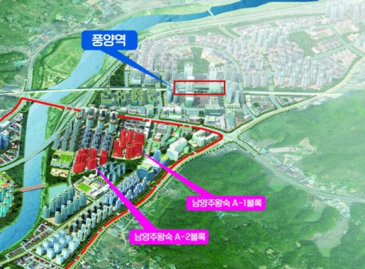 남양주왕숙 지구 위치 상세도. /사진제공=국토부