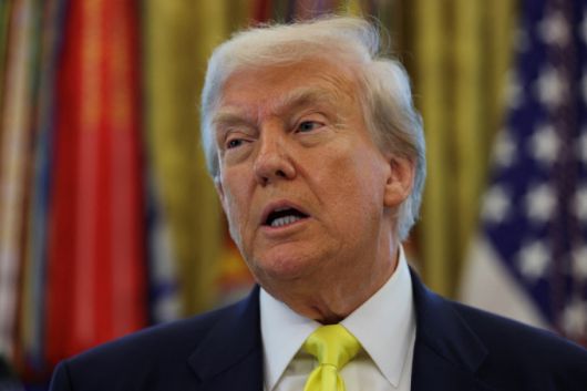 도널드 트럼프 미국 대통령이 7일(현지시간) 미국 워싱턴DC 백악관 집무실에서 경제 관련 발표를 하며 발언하고 있다./로이터=뉴스1