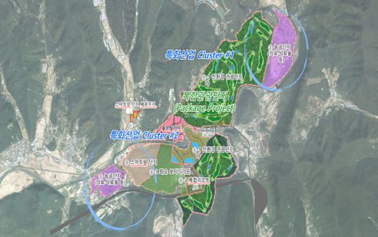 화순폐광 경제진흥개발사업 조성 계획도./사진제공=화순군