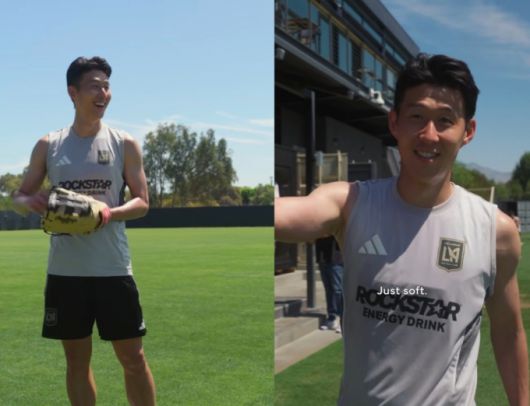 미국 프로축구 메이저리그사커(MLS) 로스앤젤레스FC(LAFC)에 영입된 손흥민이 프로야구 메이저리그(MLB) LA다저스 시구에 나선다. /사진=LAFC 인스타그램