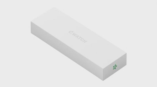 애플워치 박스에 5개의 녹색 잎이 원형으로 배열된 '탄소중립' 로고가 새겨져 있다. /사진=애플 공식홈페이지