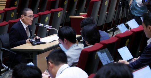 위성락 국가안보실장이 12일 서울 용산 대통령실 청사에서 외교 현안 관련 기자간담회를 하고 있다. (대통령실통신사진기자단) /사진=뉴시스