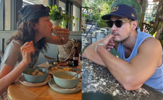 김지석과 이주명이 하와이 데이트 사진을 각자 공개했다. /사진=인스타그램 갈무리