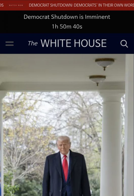 /사진=백악관 홈페이지 캡처 이미지