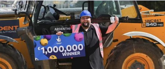 100만 파운드(약 19억원) 복권에 당첨된 영국 남성 아담 로페즈../사진= 로터리 유에스에이