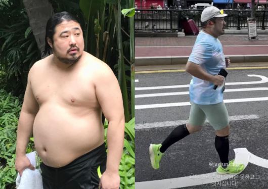 개그맨 강재준이 확 달라진 옆태를 뽐냈다. /사진=강재준 인스타그램