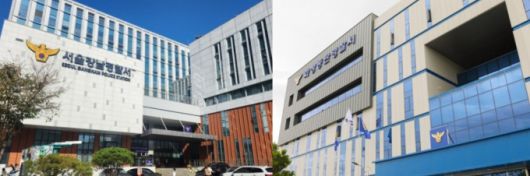 서울 강남경찰서(왼쪽), 경기 동탄경찰서 전경. /사진=뉴스1.