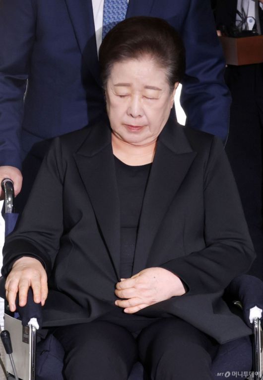 한학자 통일교 총재. /사진=(서울=뉴스1) 이광호 기자