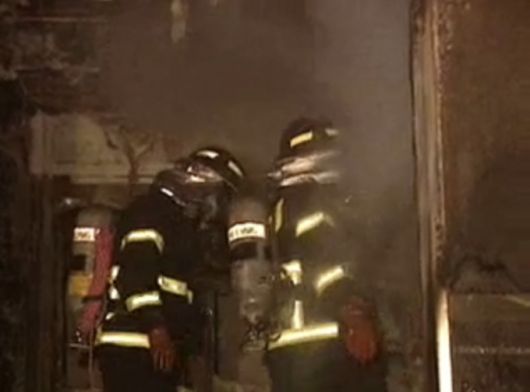 2005년 1월3일 화재가 발생해 전소된 전동차 모습. /사진=SBS 갈무리