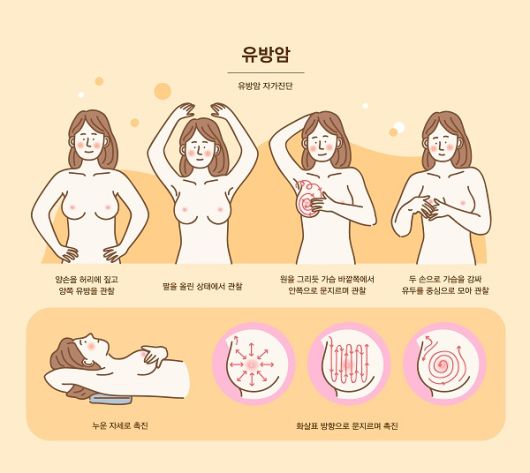 유방암 자가 검진. /사진제공=화순전남대병원