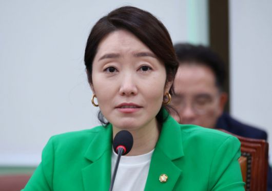 2025년 9월8일 강선우 더불어민주당 의원이 서울 여의도 국회에서 열린 외교통일위원회 전체회의에서 인사말을 하는 모습./사진-뉴시스.