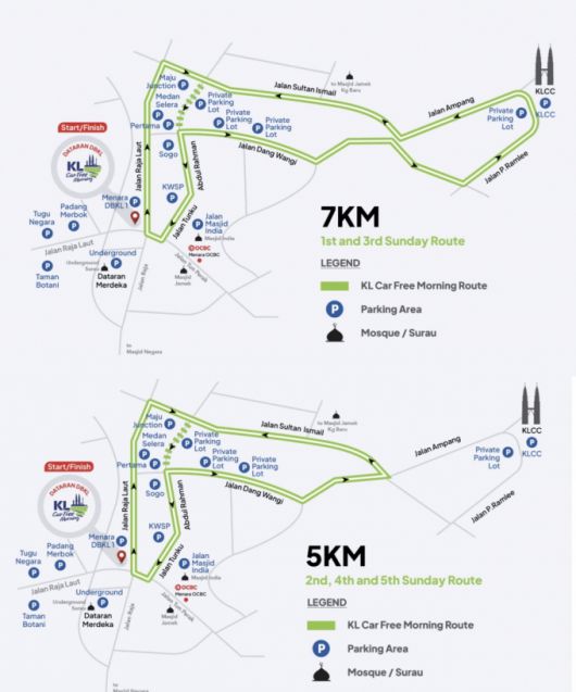 말레이시아 쿠알라룸푸르시에서 진행하는 '카프리모닝' 코스와 시간표. /사진=쿠알라룸프루 카프리모닝 사이트